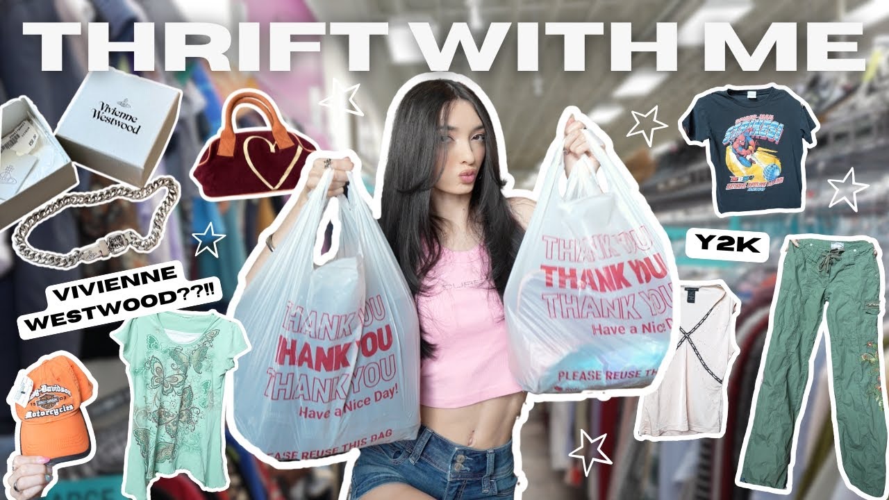 THRIFT WITH ME: My Best Haul EVER?! (Vivienne Westwood, Harley, Y2K Baby Tees)  ✨