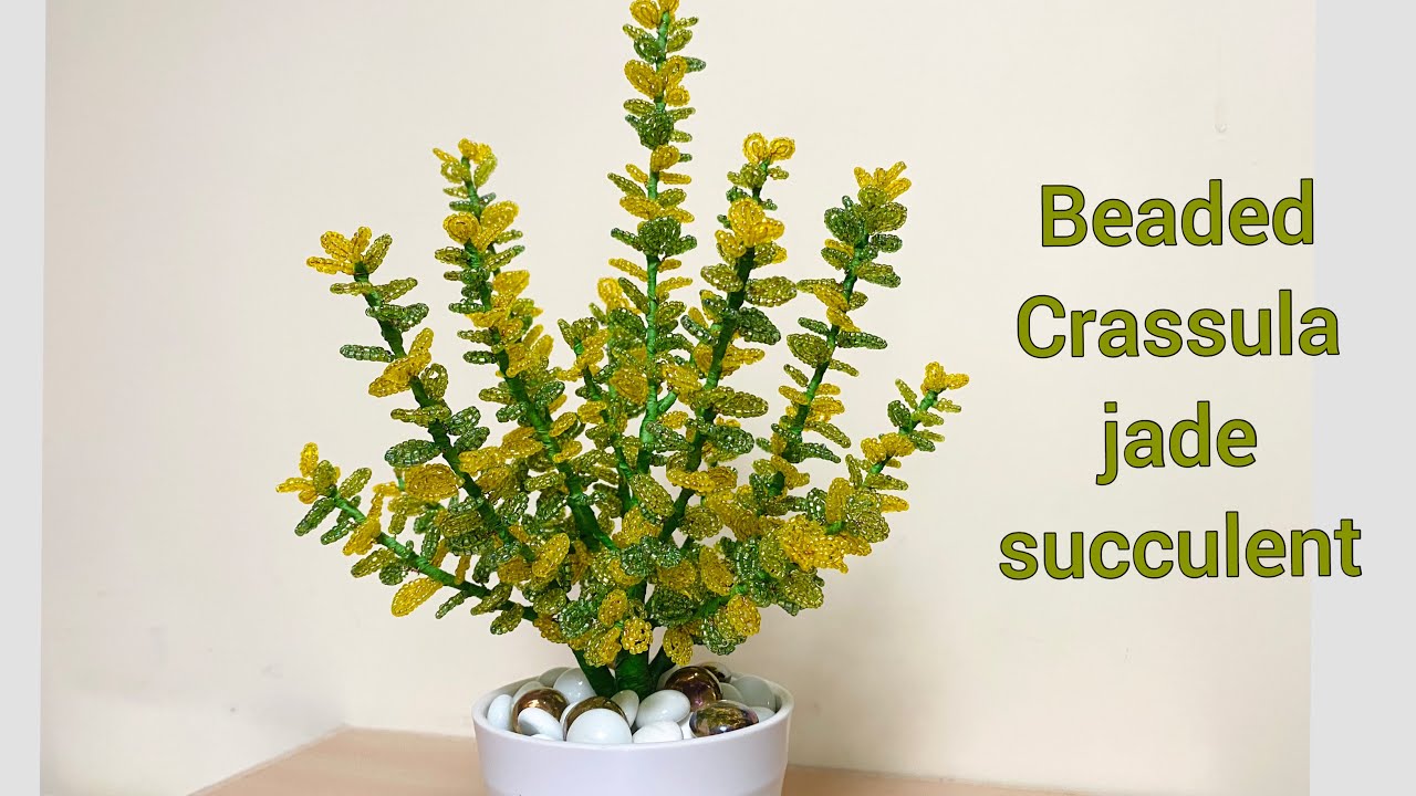 Beaded Jade Succulent / Tutorial