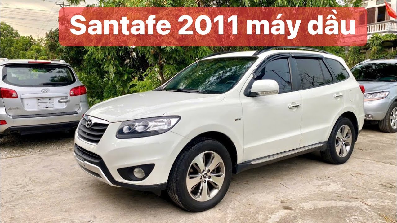 Santafe 2011 máy dầu số tự động phom mới 2012 xe cực đẹp zin nguyên toàn bộ
