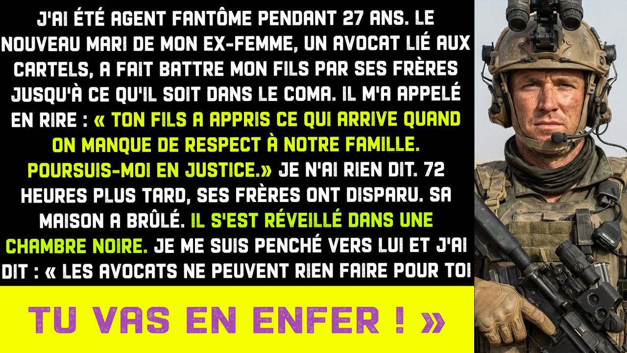 Le mari de mon ex, avocat du cartel, a fait battre mon fils. Il ignorait que j'étais agent fantôme.