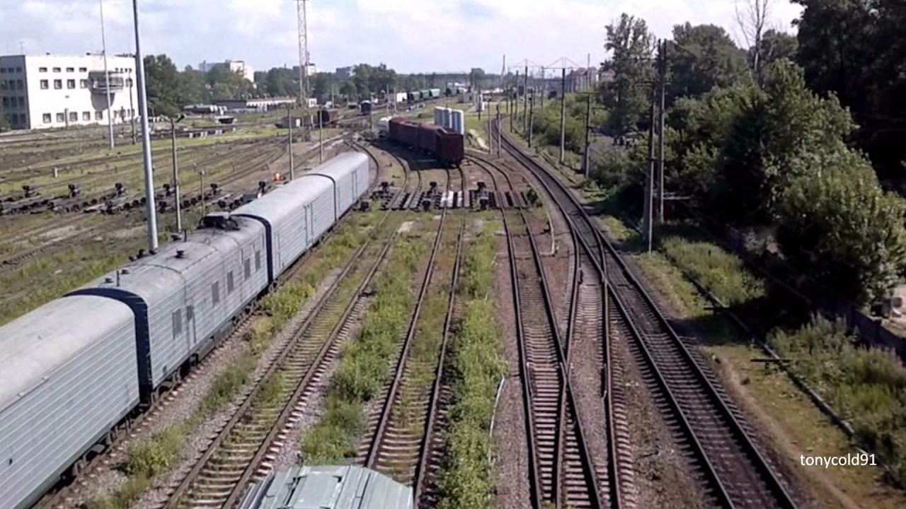 Сортировка вагонов снятая с Невского путепровода