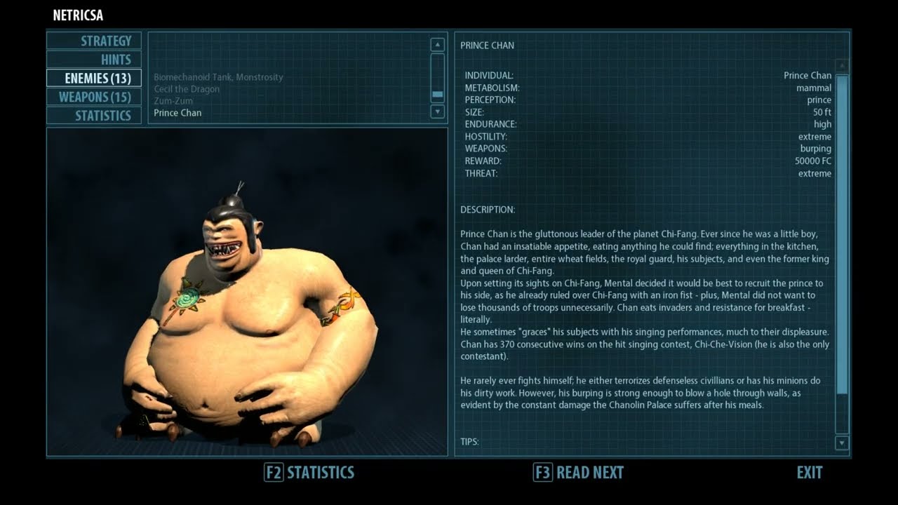 Serious Sam Fusion Inertan: All enemies