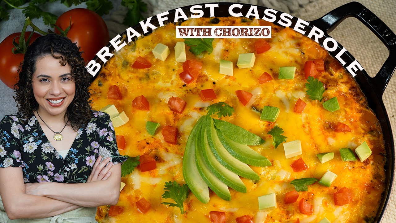 Breakfast CASSEROLE with chorizo and potatoes | Mexican Casserole recipe | Villa Cocina