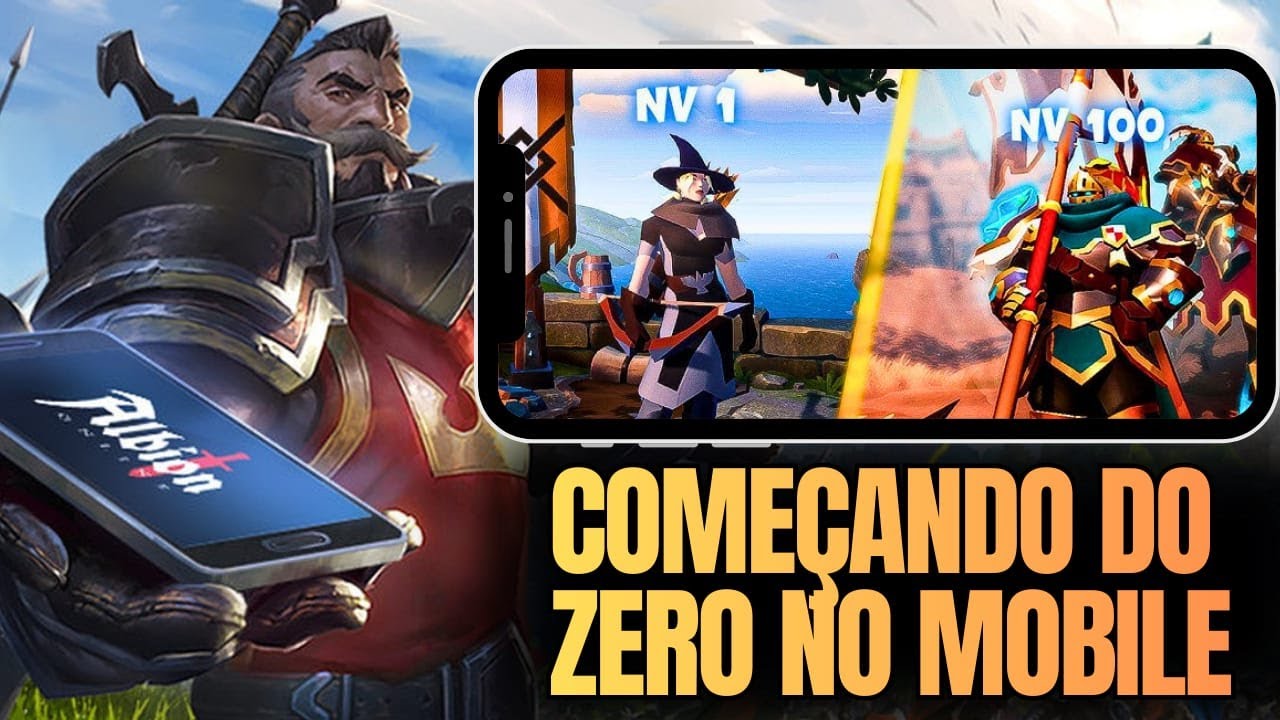 COMEÇANDO DO ZERO NO MMORPG ALBION ONLINE PELO CELULAR EM 2026! ZERO TO HERO ALBION AO VIVO!