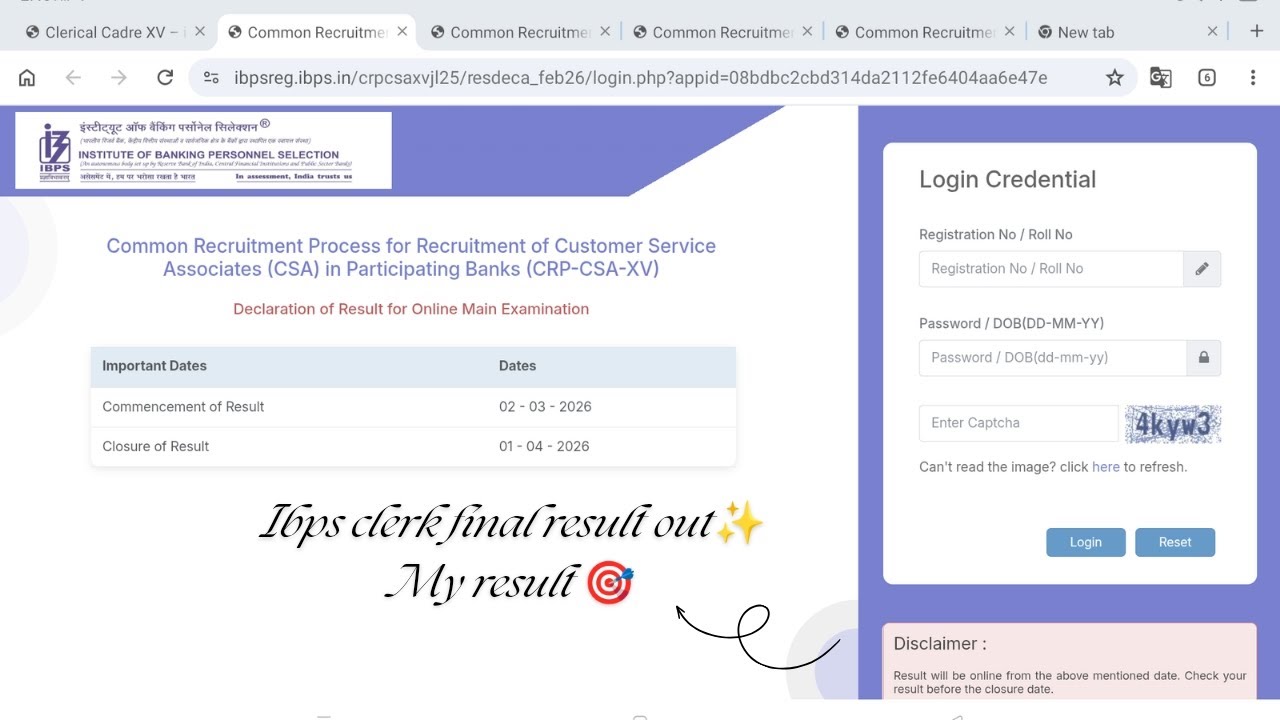 My ibps clerk final result 😳😬 #viral #banking #ibpsclerk #viral 