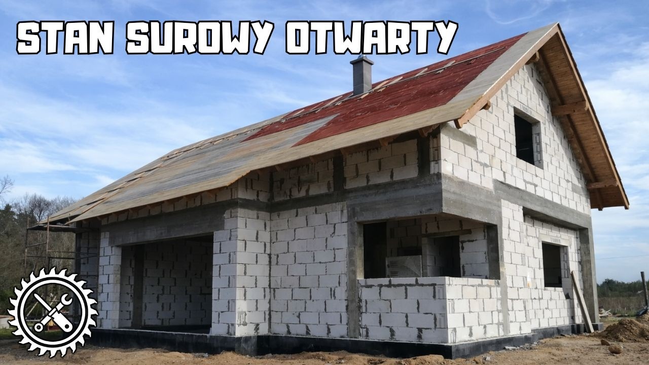 Budowa domu - jak powstaje stan surowy otwarty - SSO - Dom pod świerkiem 3 - Projekt Archon - 2021