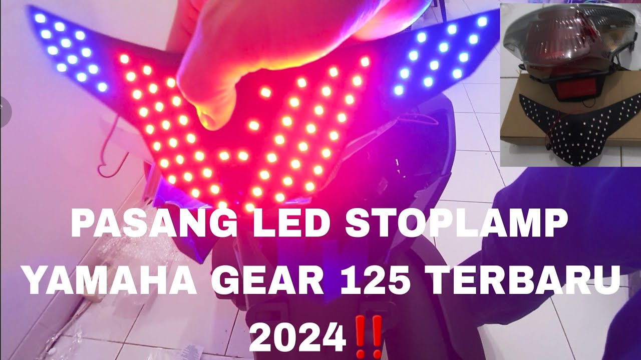 REVIEW LED STOPLAMP YAMAHA GEAR 125 TERBARU 2024‼️PLEASE LIKE & SUBSCRIBE🙏#video#review#share#yamaha