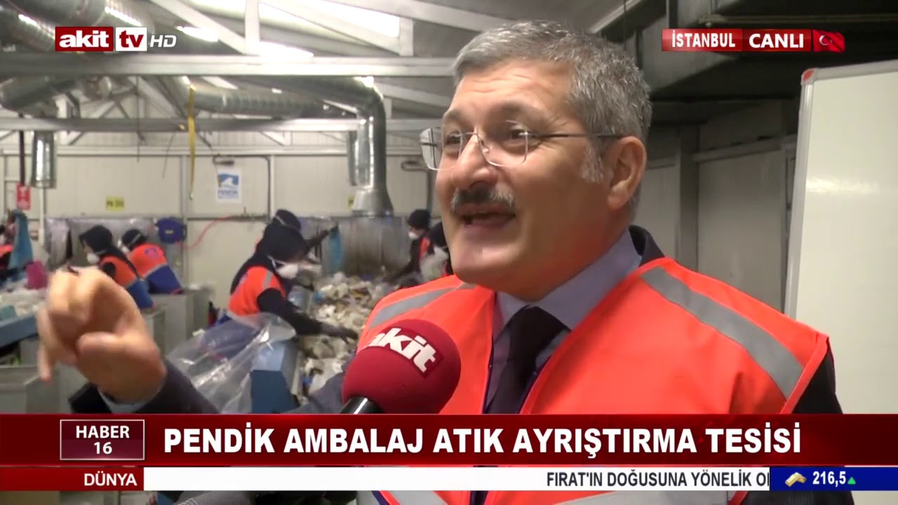 AKİT TV - Pendik Belediyesi Katı Atık Ayrıştırma Tesisi