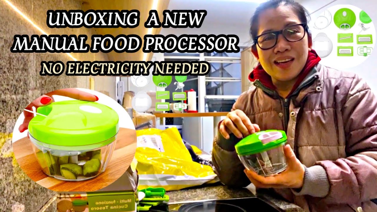 A Simple Unboxing: My New Multifunction Manual Food Processor 