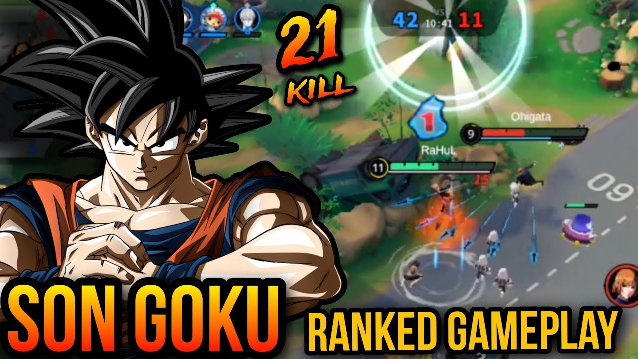 21 Kills!! Son Goku Ranked Gameplay | Jump Assemble