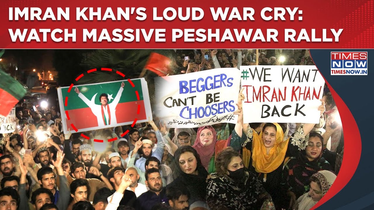 Imran Khan 'Tsunami' Sweeps Peshawar| War Cry As Sea Of Protesters Dare Sharif, Munir In Huge Rally
