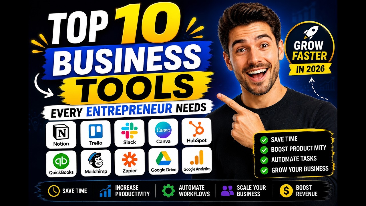 Top 10 Must-Have Business Tools for Entrepreneurs in 2026