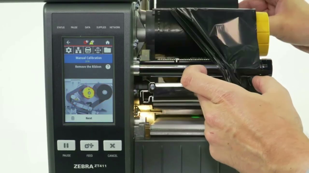 Zebra zt411 zt421 how to manually calibrate printer