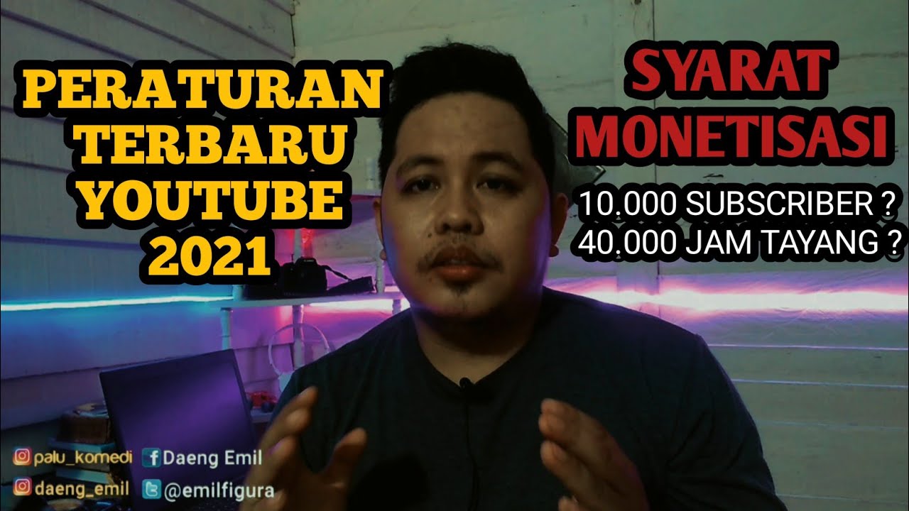 ATURAN YOUTUBE 2021 | SYARAT AGAR BISA MONETISASI