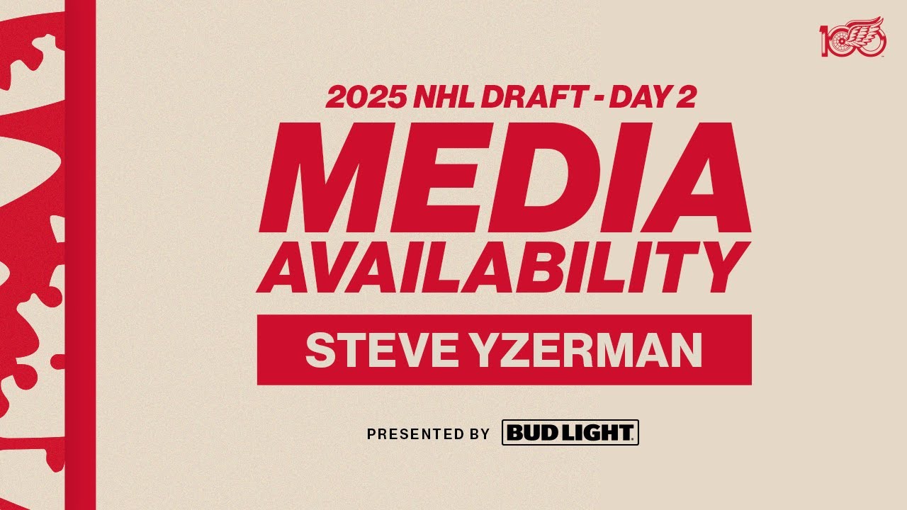 Steve Yzerman on John Gibson and the 2025 NHL Draft | June 28, 2025