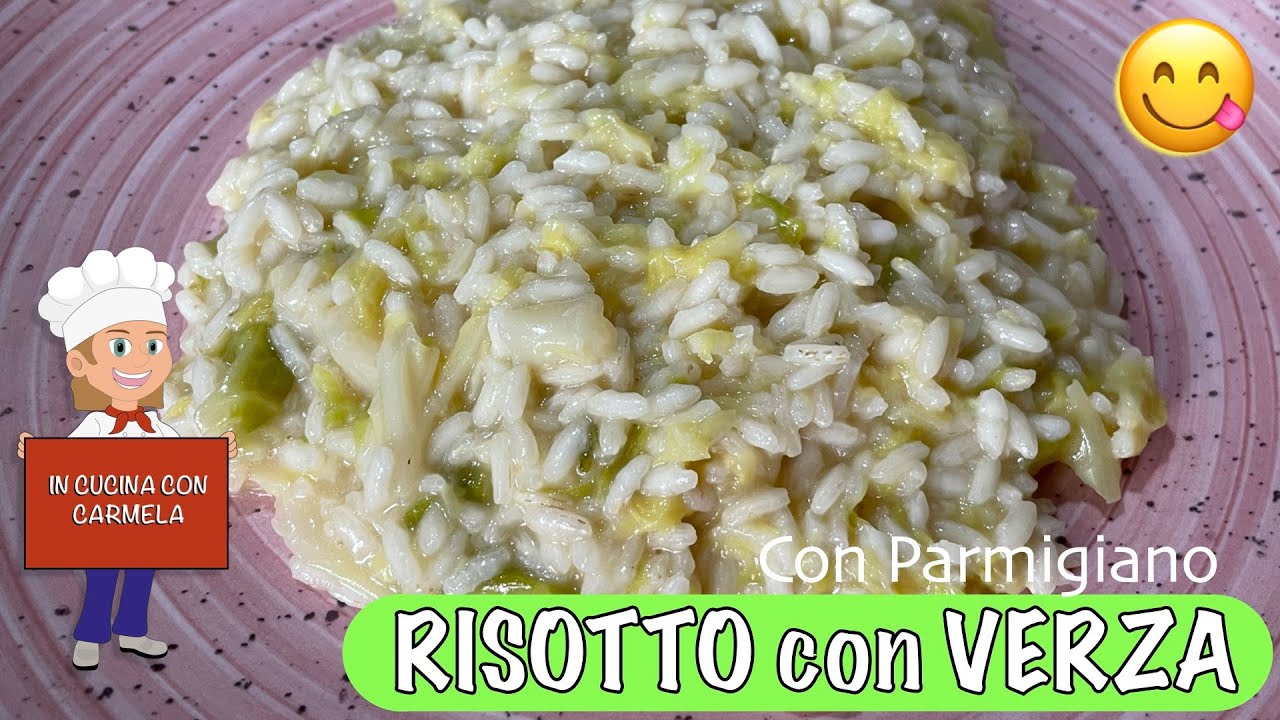 Ricetta RISOTTO alla VERZA | primo piatto semplicissimo e buonissimo | cremoso