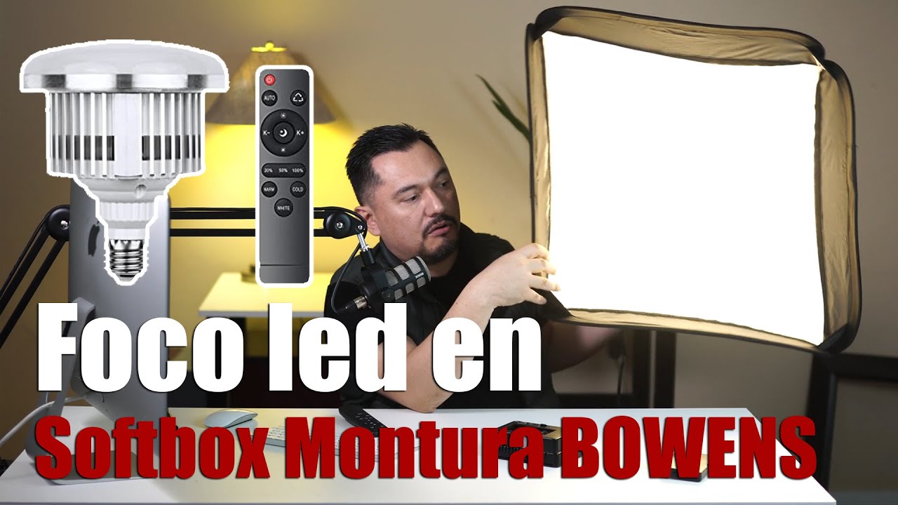 Bombilla LED Para  Fotograf&iacute;a y video en  SOFTBOX