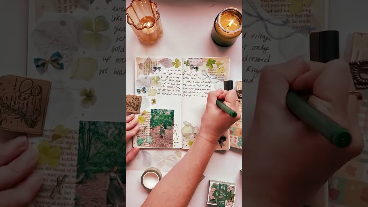 a cozy journal with me! 🍀✨ #journaling #journal #journalwithme #cozy