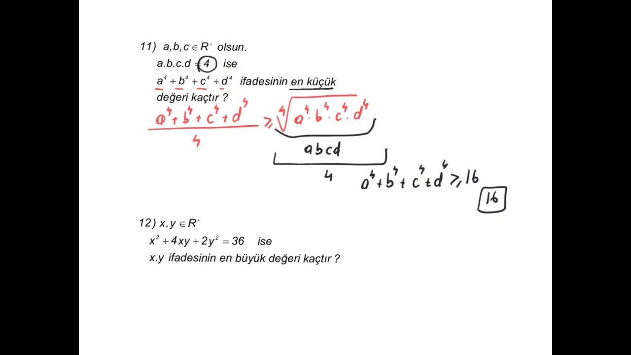ARİTMETİK VE GEOMETRİK ORTALAMA | Yeni Nesil Matematik