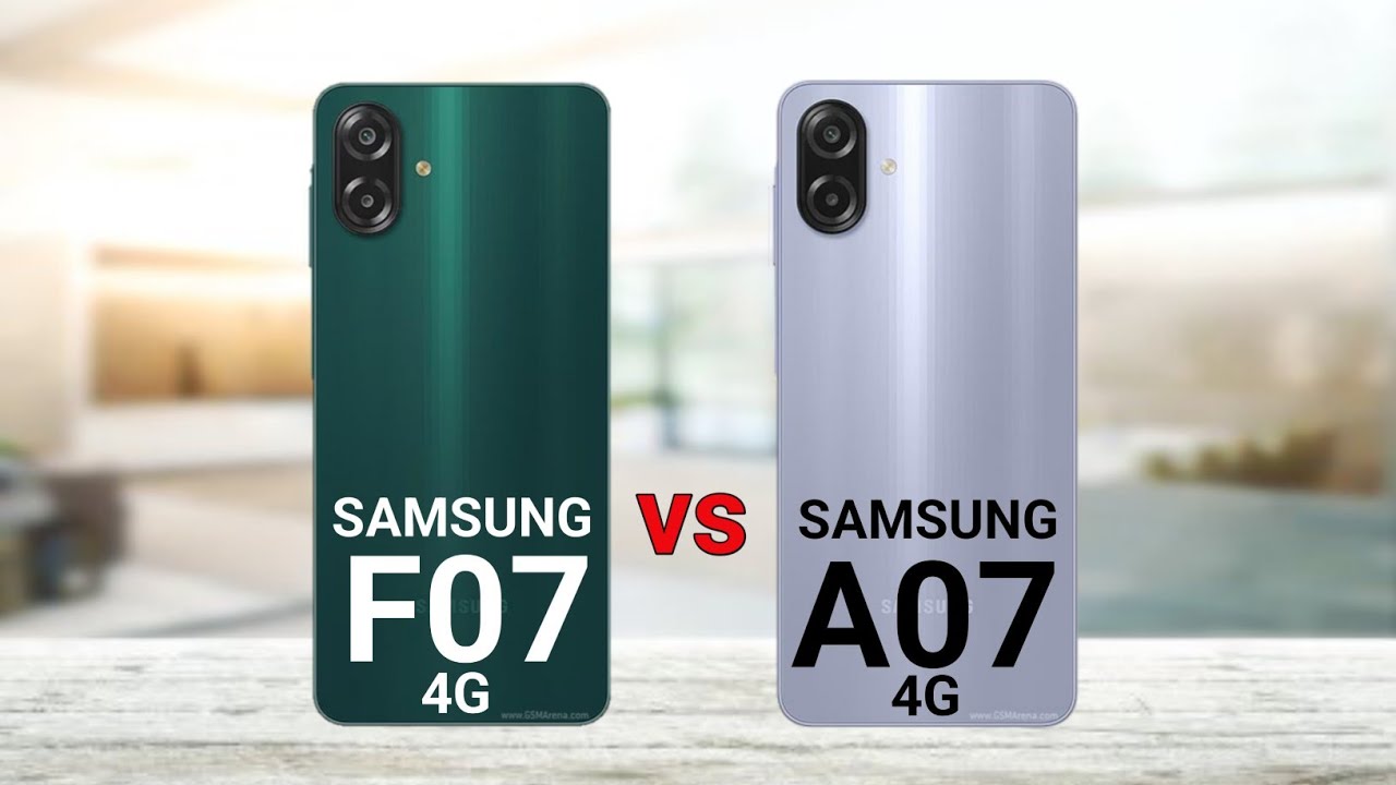 Samsung Galaxy F07 4G vs Samsung Galaxy A07 4G