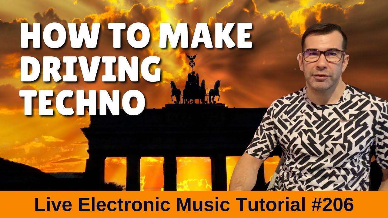 How to make Driving Techno + Logic Pro X Template | Live Electronic Music Tutorial #206
