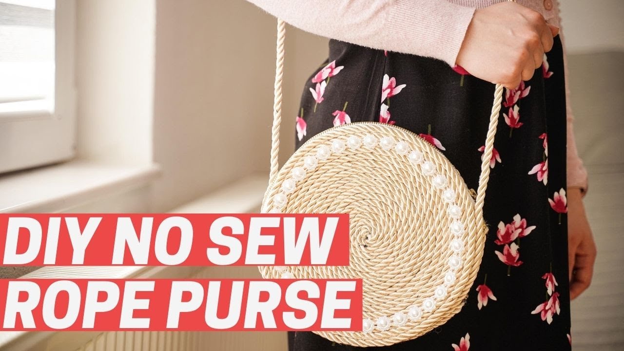 Gorgeous Handmade No-Sew Rope Purse Tutorial - DIYnCrafts.com