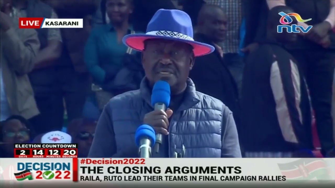 Raila: I have seen Canaan, the land of milk and honey