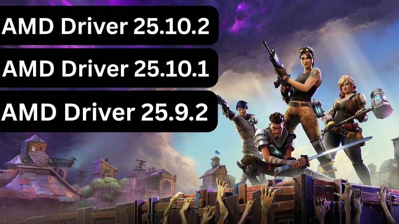 Fortnite | AMD Drivers 25.10.2 Vs 25.10.1 Vs 25.9.2 1440P
