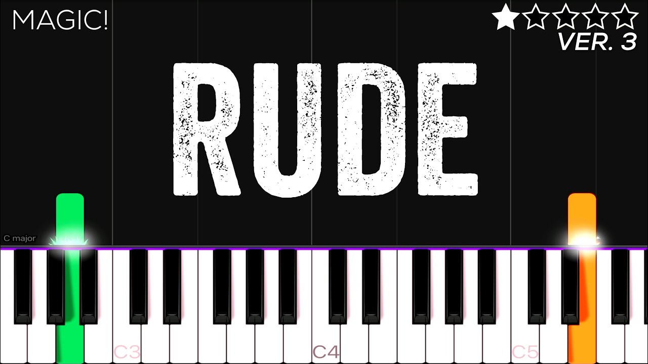 MAGIC! - Rude | EASY Piano Tutorial