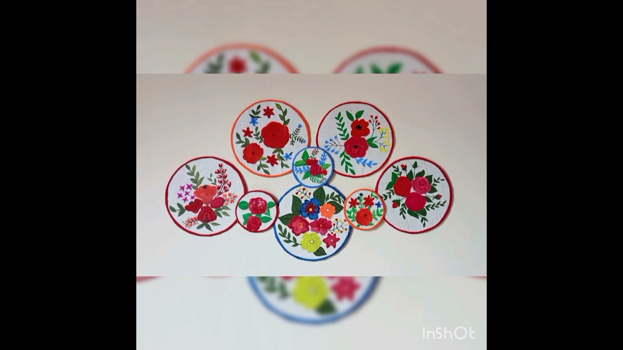 Make a hand printed wall mat.