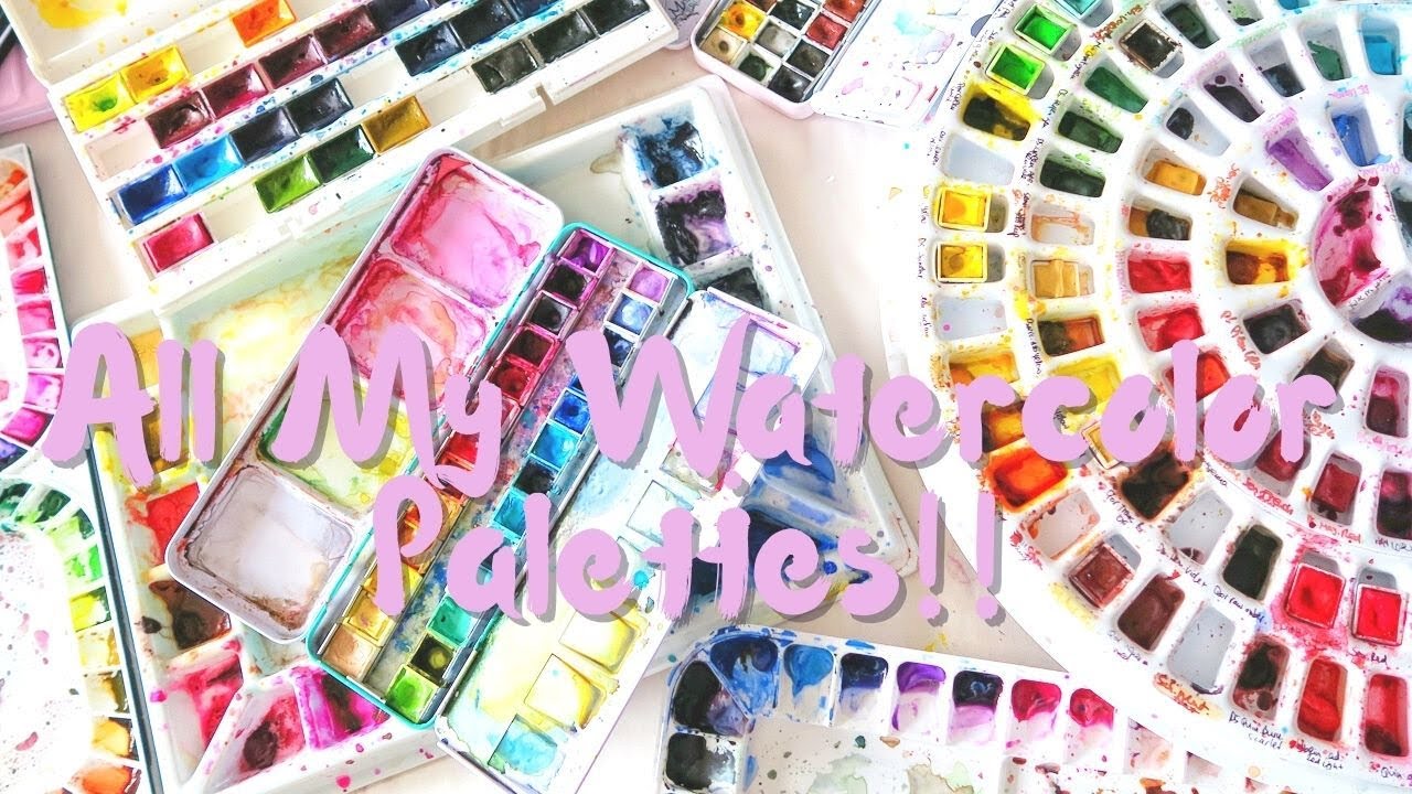 Reviewing All My Watercolor Palettes! Part 1 of 2