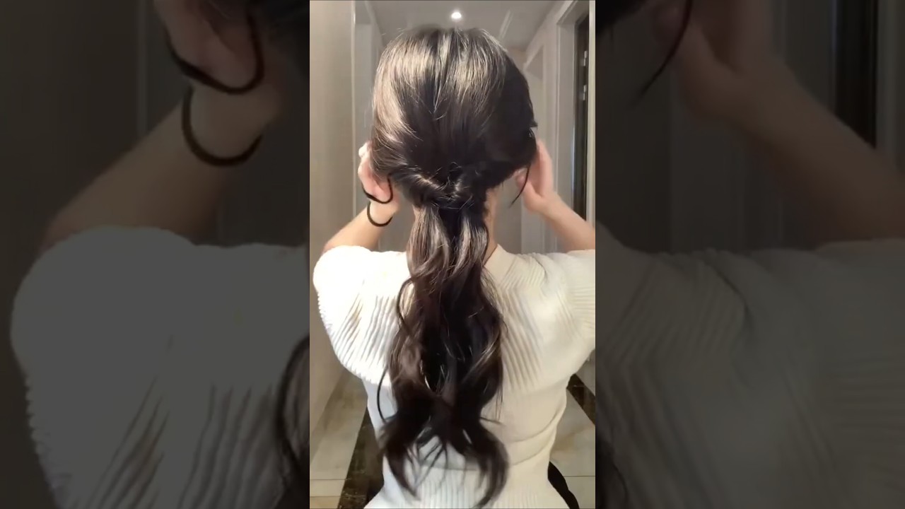 Effortless Korean Low Ponytail Tutorial &ndash; So Pretty & Easy! ✨ #hairstyle #hairtutorial #ponytail