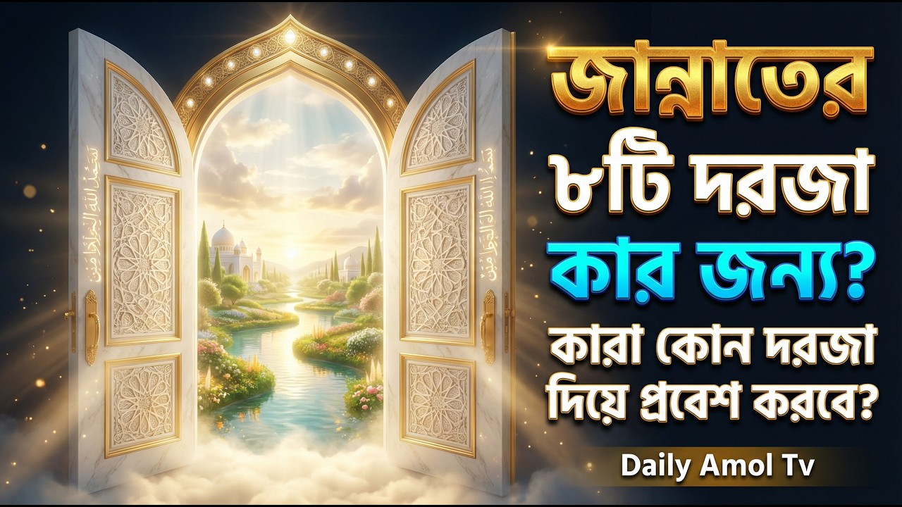জান্নাতের ৮টি দরজা কার জন্য? কিয়ামতের দিন আপনাকে কোন দরজা দিয়ে ডাকা হবে! | Jannah 8 Gates