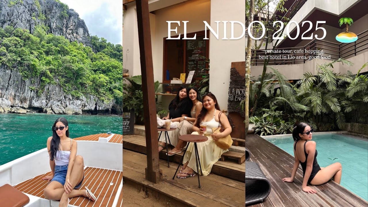 El Nido, Palawan 🏝️🇵🇭 | Rainy island tour, cafe hopping, best hotel in Lio area, good food
