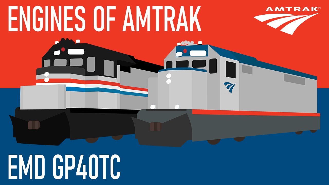 Двигатели Amtrak - EMD GP40TC