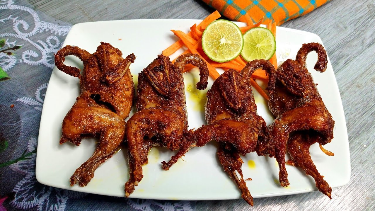 কোয়েল পাখির ফ্রাই // Crispy Quail Fried Recipe //Quail Fry // আস্ত কোয়েল পাখির মশালা ফ্রাই /#quail