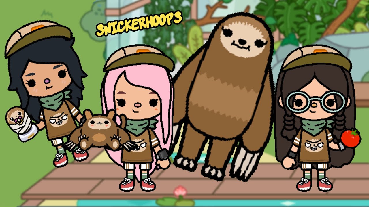 Snicker Hoops FINDING SLOTHS in TOCA BOCA | Toca Life World Games to Play | Sparklies Gaming