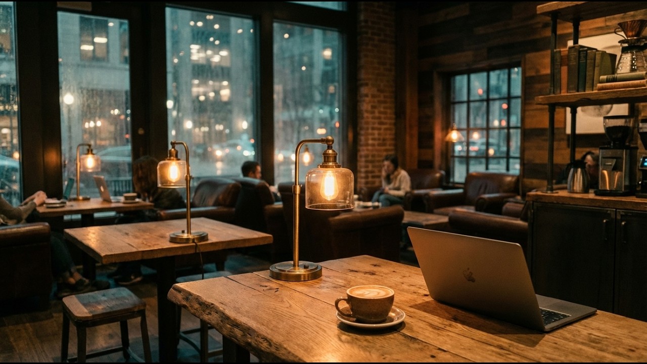 City Lights Smooth Jazz | Focus Music for Late Night Work