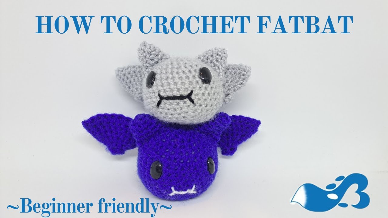 How to crochet Fatbat! Beginner friendly guide to your new favourite Halloween décor.