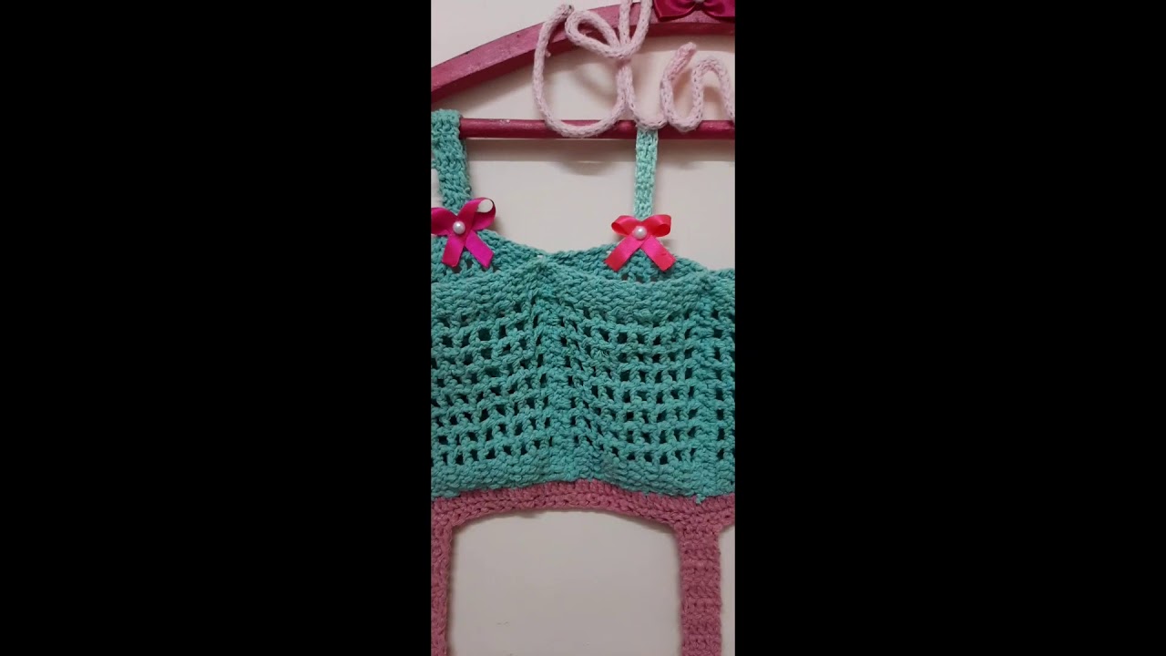 Porta Laços e Objetos em Crochê 🧶❤
