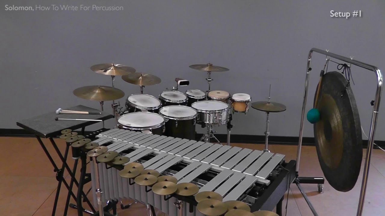 From Samuel Z. Solomon, How To Write For Percussion, Video 2.a Setup Consolidation