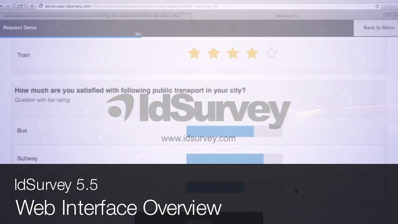 IdSurvey 5.5 - Web Interface Overview (CAWI)