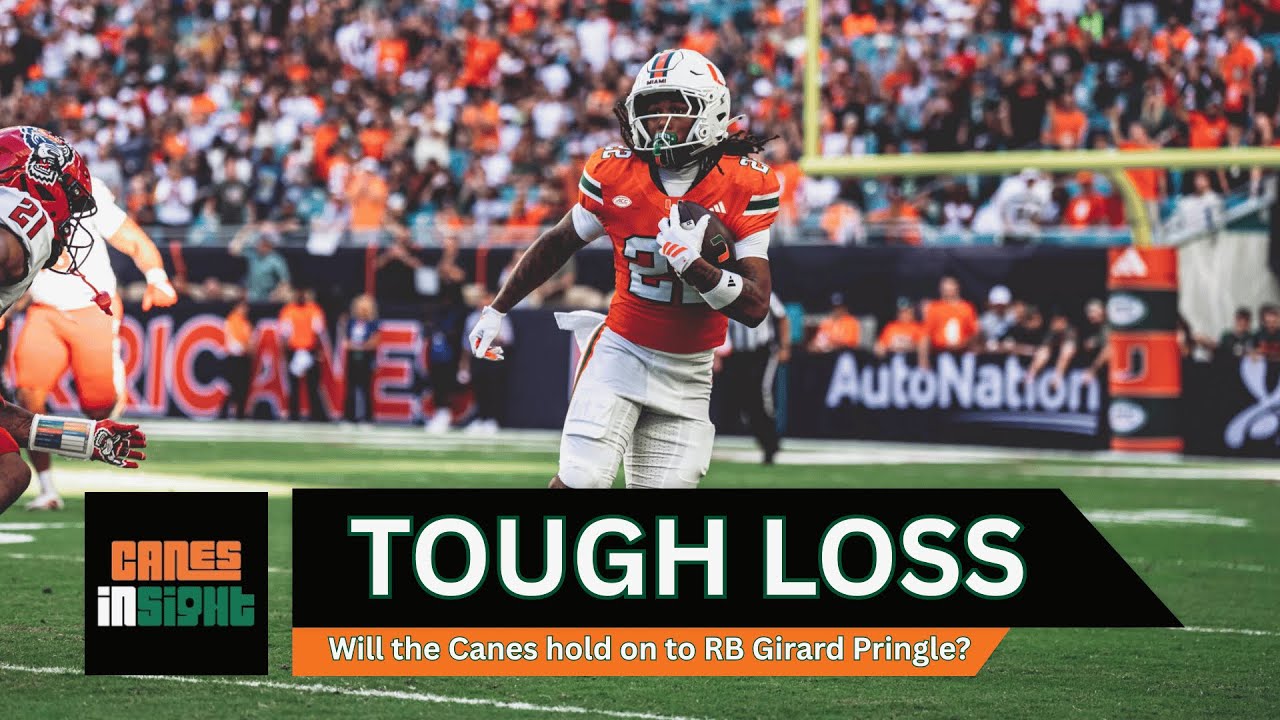 Miami's SHOCKING LOSS of RB Girard Pringle | Can the Canes hang on to him?