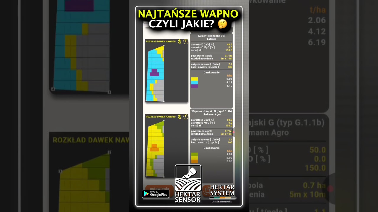 NAJTAŃSZE WAPNO, CZYLI JAKIE? | HEKTAR SENSOR