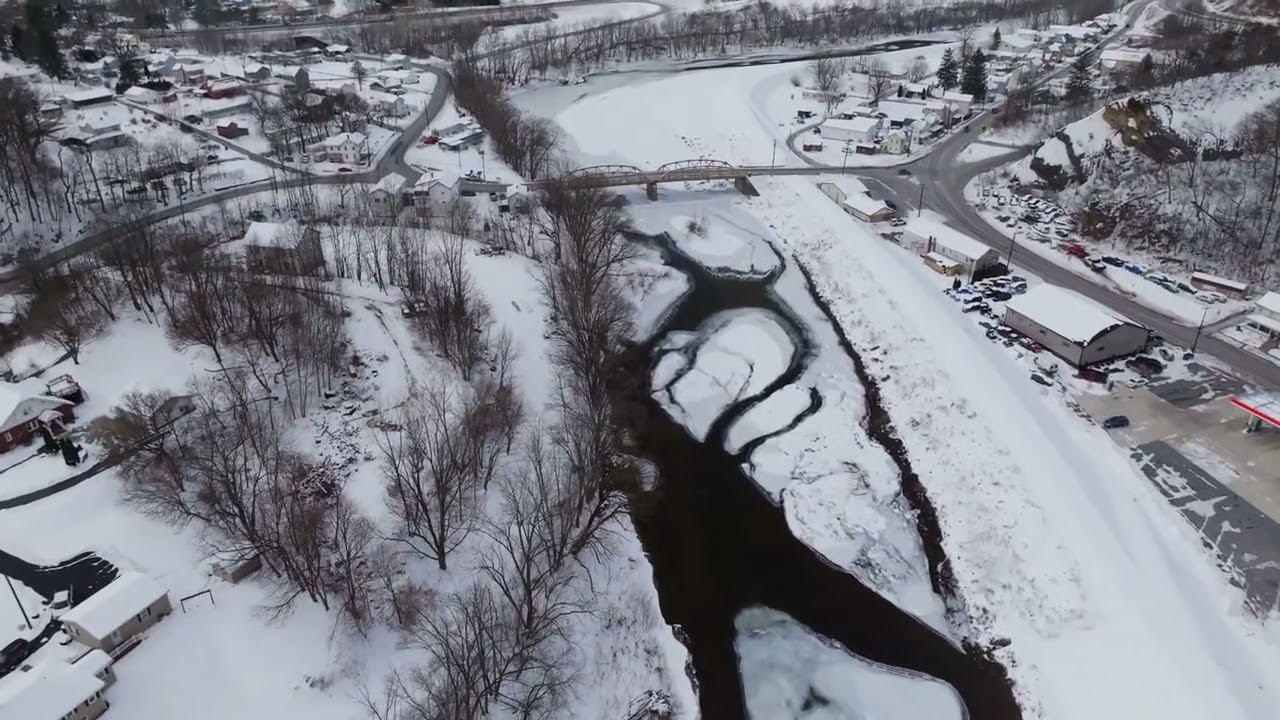 Snowy scenery in Bedford County,Pa