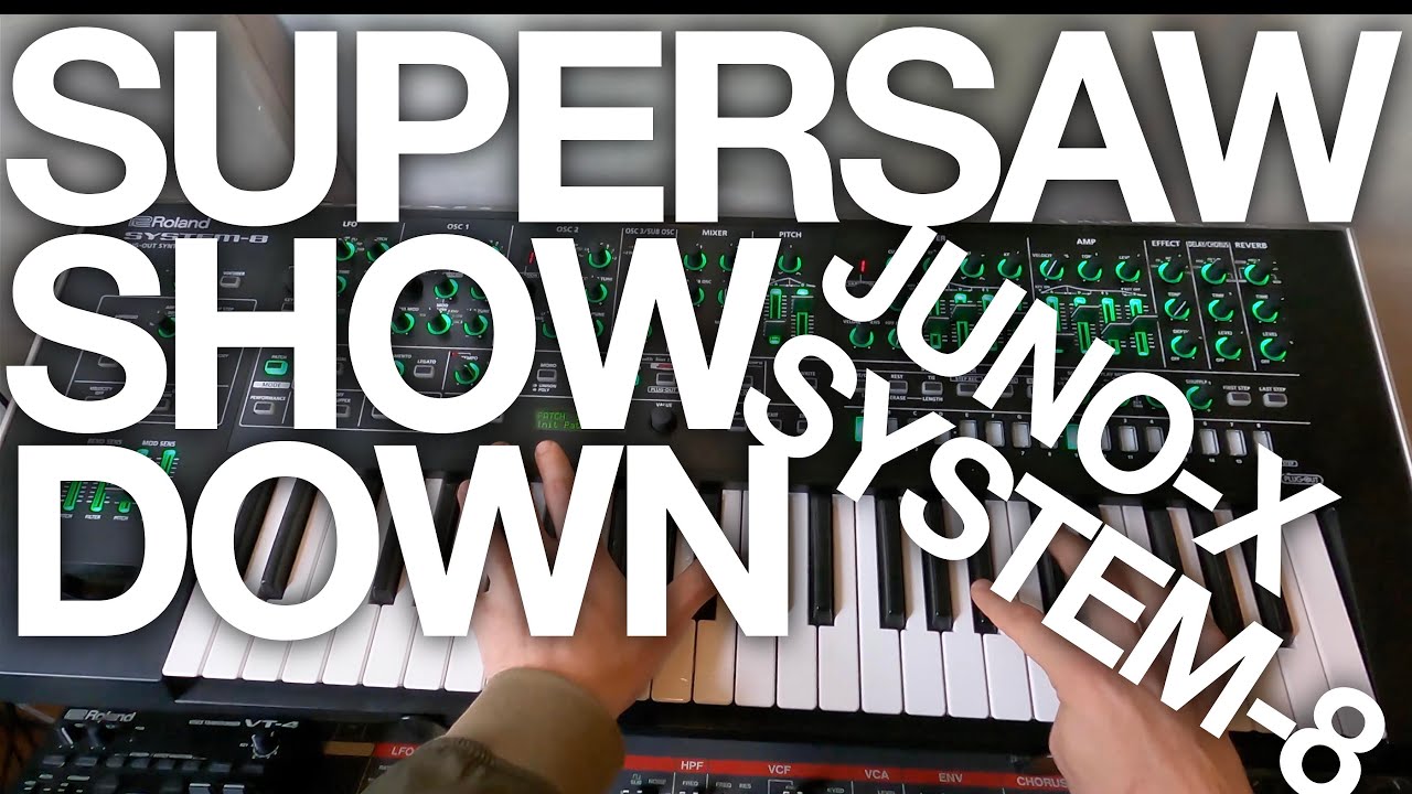 Battle of the Supersaw: System-8 vs Juno-X (No Talking)