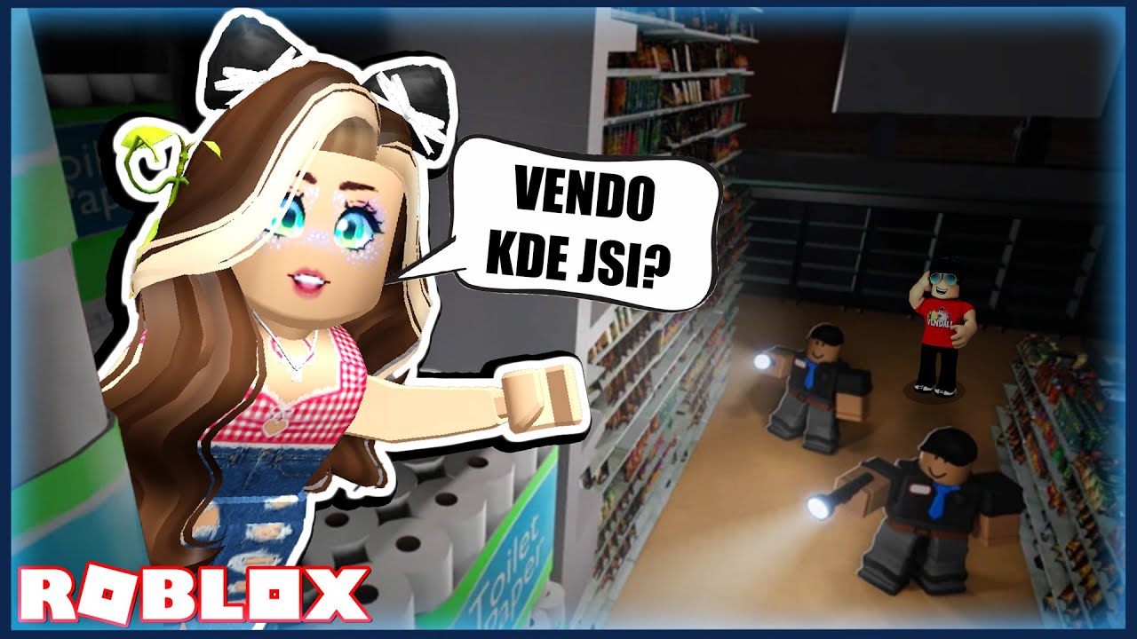 DOK&Aacute;ŽEME PŘEŽ&Iacute;T NOC V N&Aacute;KUP&Aacute;KU?😨 Roblox Survive Overnight in a Mega Store w/@VendaliRoblox