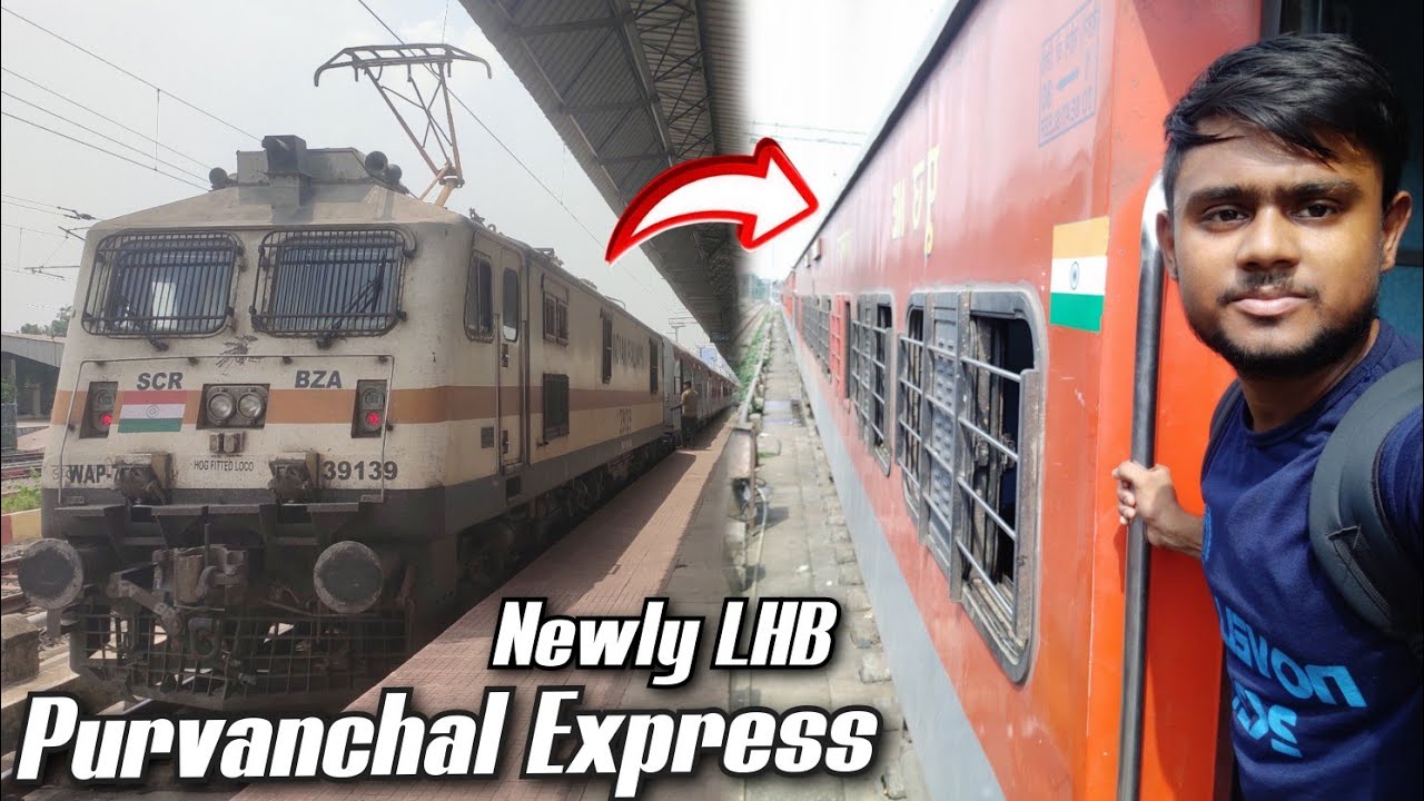 Journey In Newly LHBfied Kolkata-Gorakhpur Purvanchal Express | LHB Purvanchal Express Train Journey