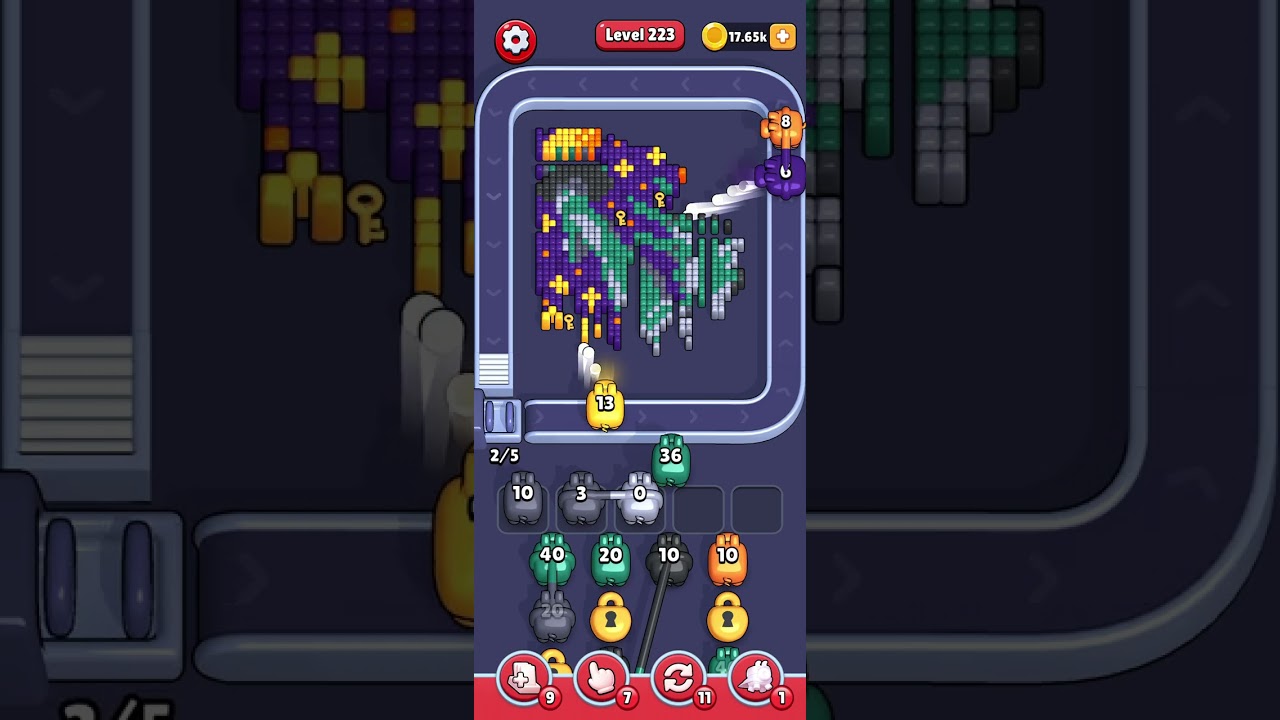 Pixel flow level 223 very hard normal speed 