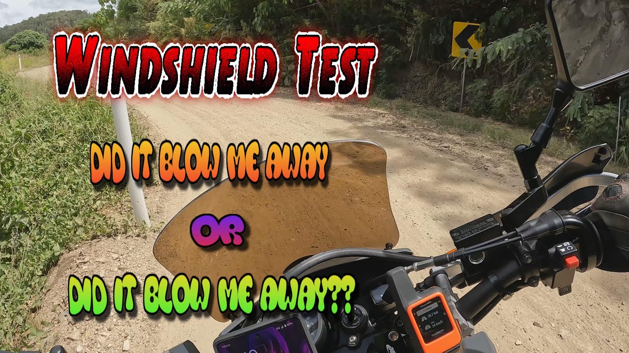Windshield Test At Speed on Dirt, Tar and Tracks #DR650
